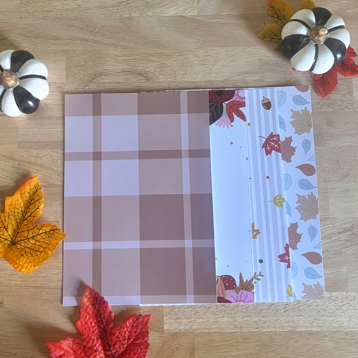Lot de 40 fonds pour le scrapbooking - Automne en douceur