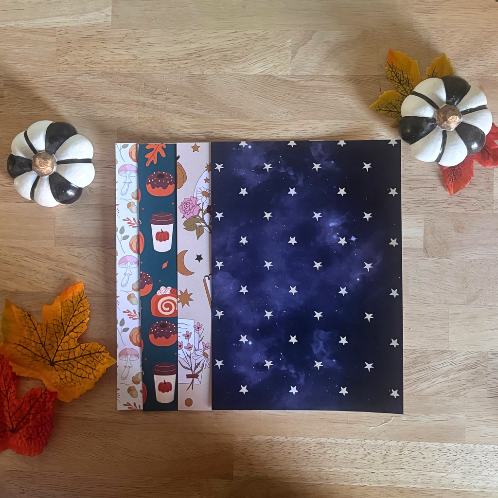Lot de 40 fonds pour le scrapbooking - Automne en douceur