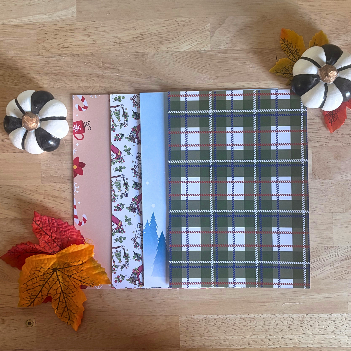 Lot de 40 fonds pour le scrapbooking - Automne en douceur