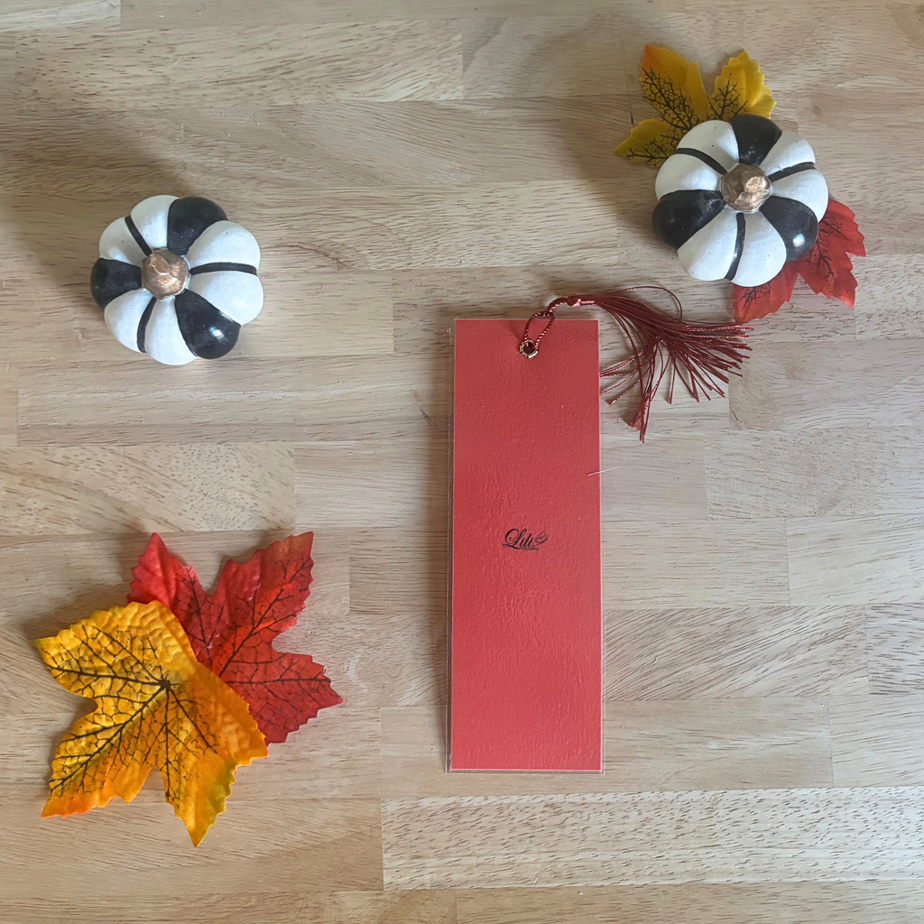 Marque-page "Lire, Rêver, Ralentir" - Automne en douceur