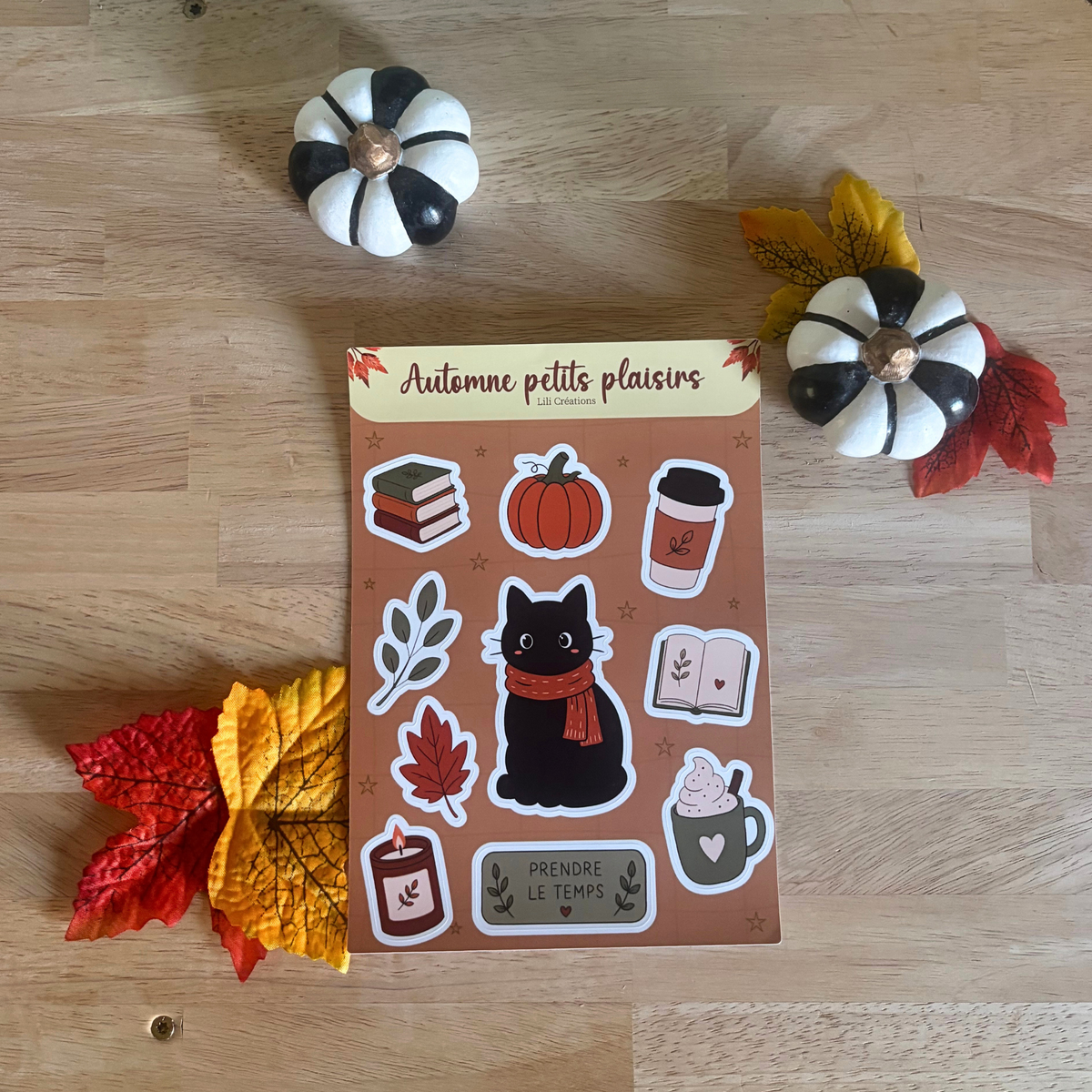 Planche de stickers A5 - Automne petits plaisirs