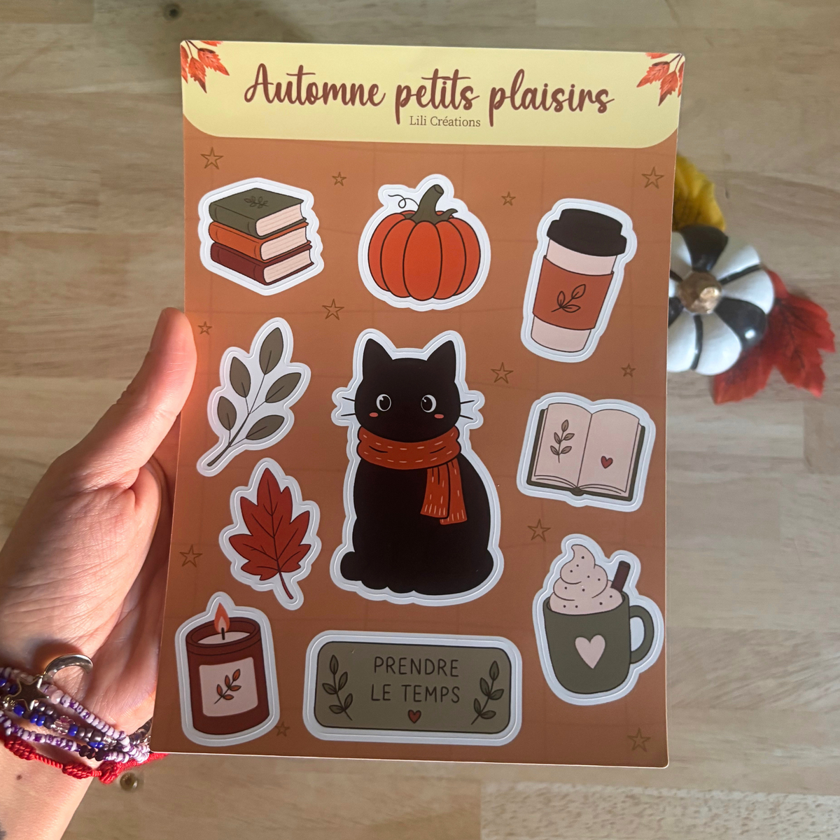 Planche de stickers A5 - Automne petits plaisirs