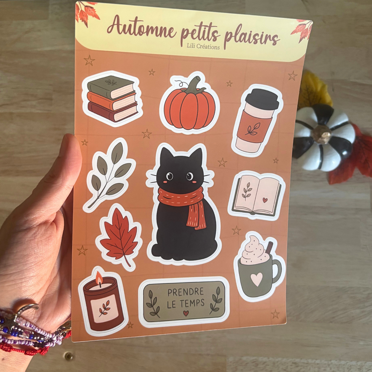 Planche de stickers A5 - Automne petits plaisirs