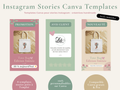 Instagram Stories Canva Templates - Kit Stories Instagram pour créatrices - 8 templates personnalisables - Canva éditable