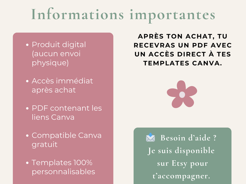 Instagram Stories Canva Templates - Kit Stories Instagram pour créatrices - 8 templates personnalisables - Canva éditable
