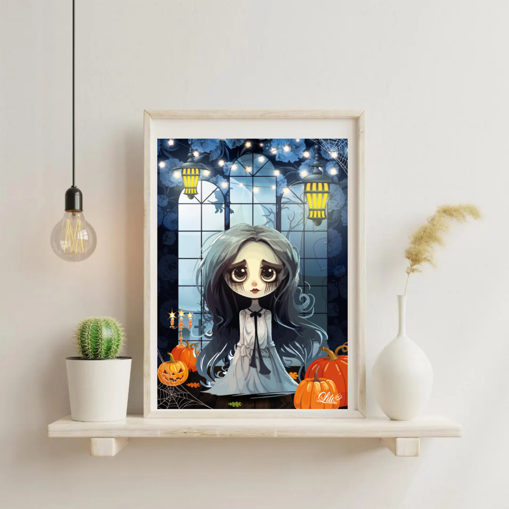 Affiche la Mariée des Ombres - Illustration gothique et poétique (A5 / A4)
