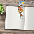 Marque-page Le renne aux bois étoilés - Illustration magique de Noël