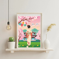 Affiche Blossom Dream - Illustration printanière florale - Univers doux et coloré (A5 / A4)