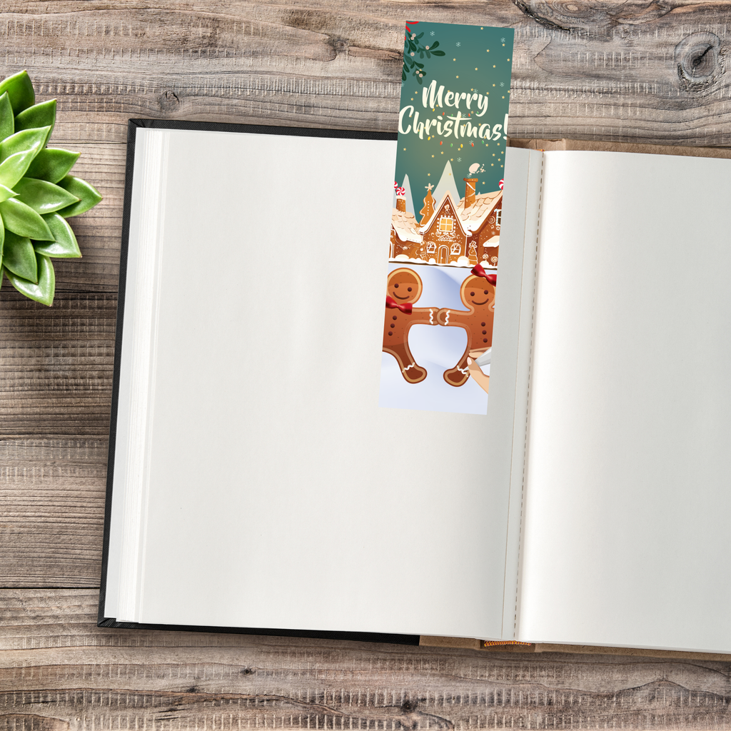 Marque-page Noël sucré - Illustration gourmande et festive