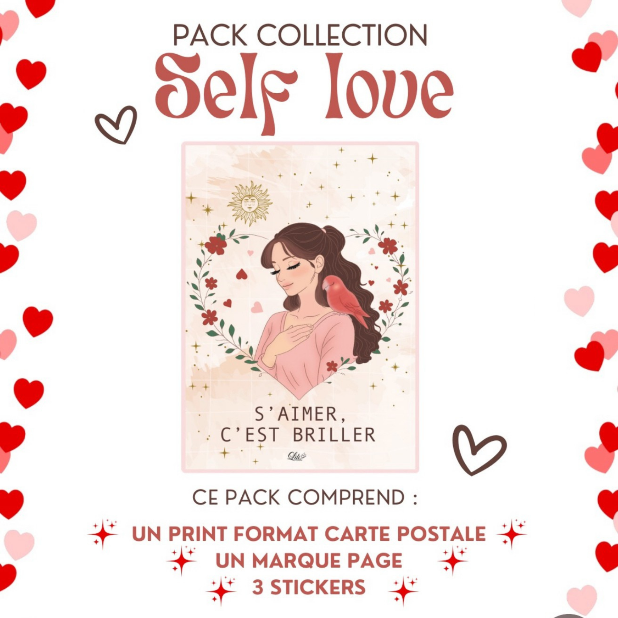 Pack Self Love - Papeterie illustré douce et inspirante