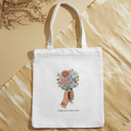 Tote bag féministe illustré - Sac coton "Celles qui font éclore le monde"