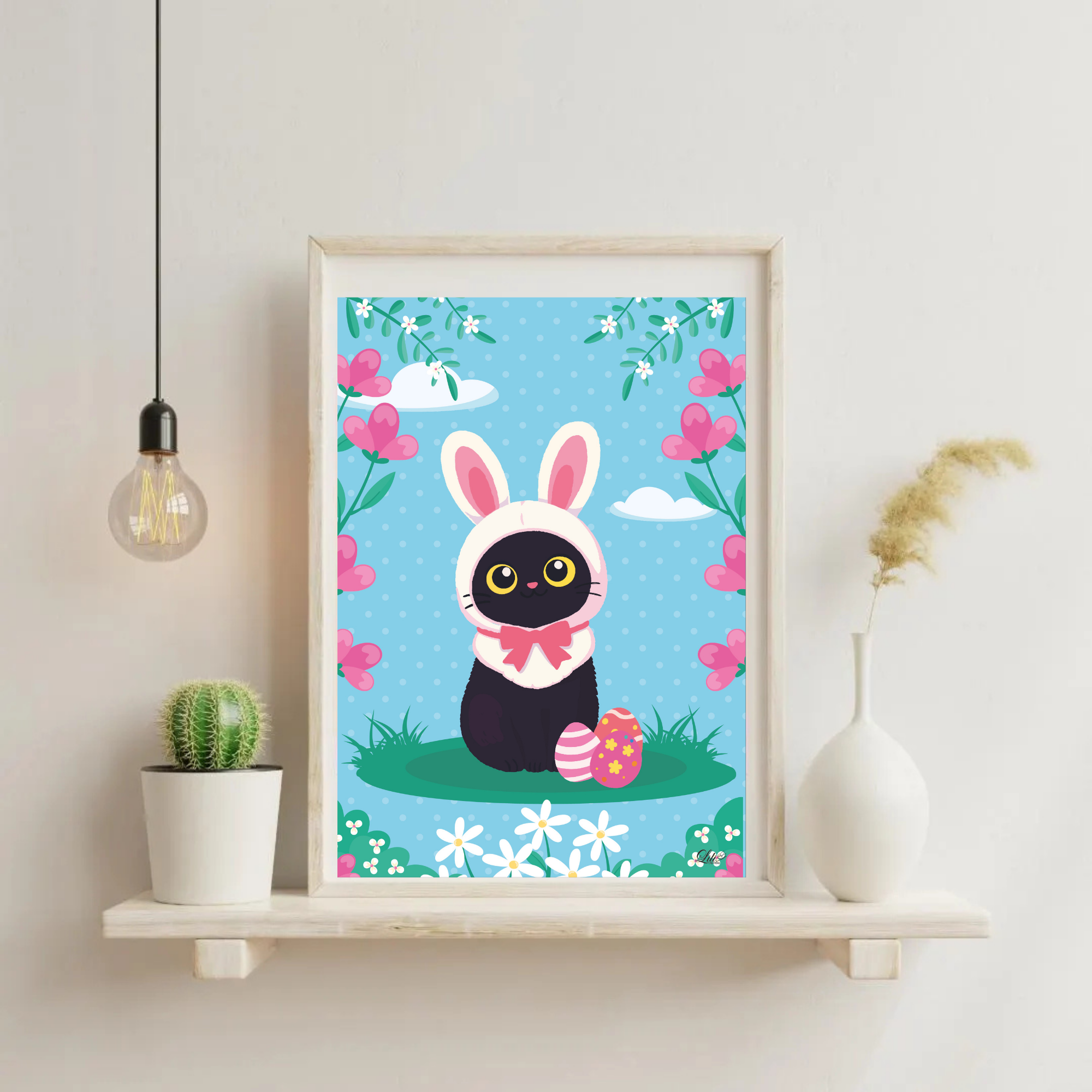 Affiche Avril en couleurs - Illustration douce et colorée (A5 / A4)