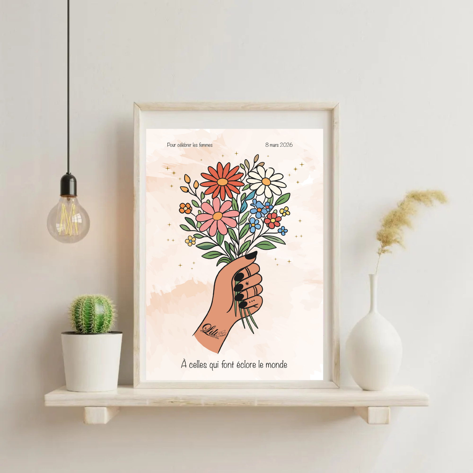 Tote bag féministe illustré - Sac coton "Celles qui font éclore le monde"
