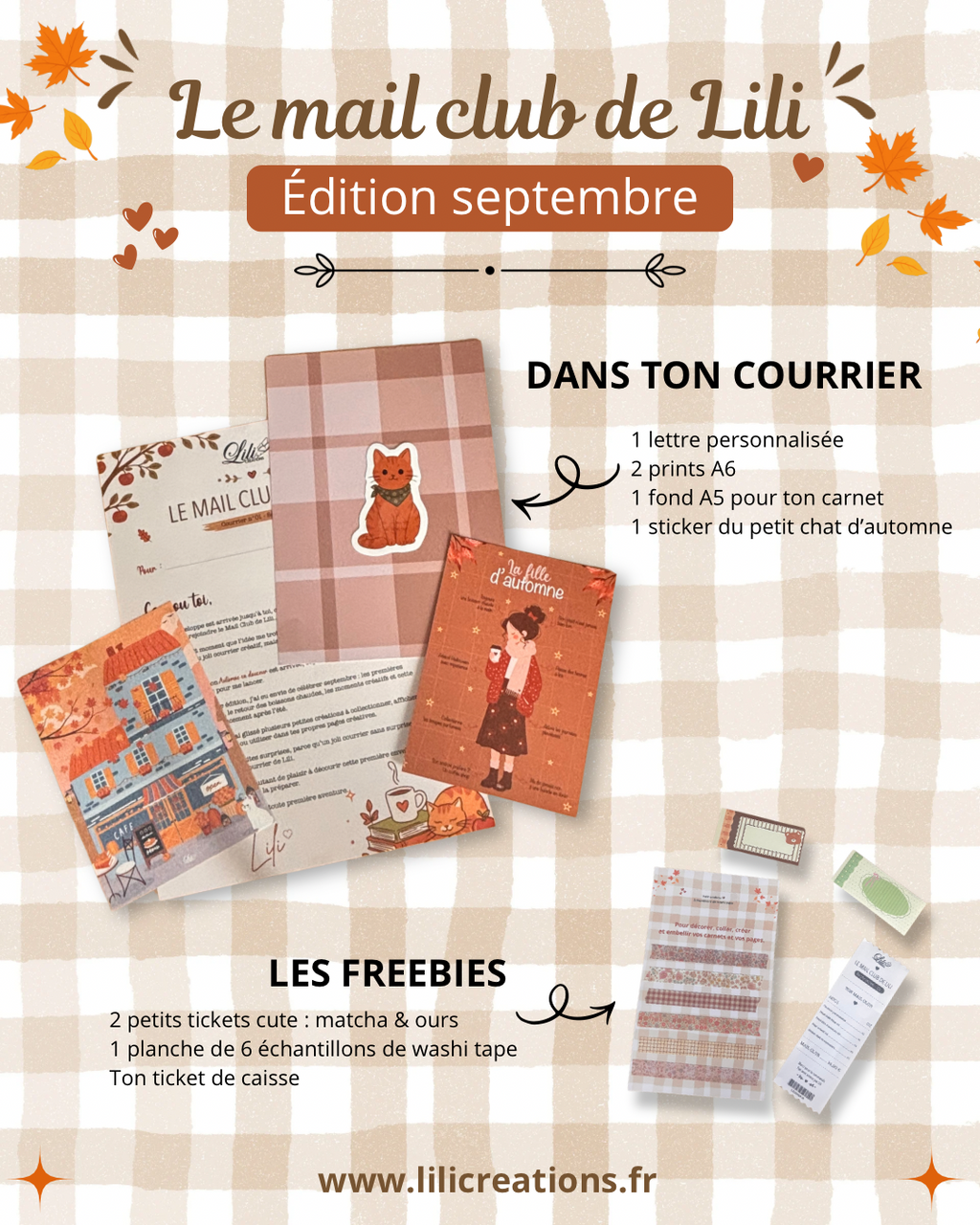 Le Mail Club de Lili - Édition Septembre