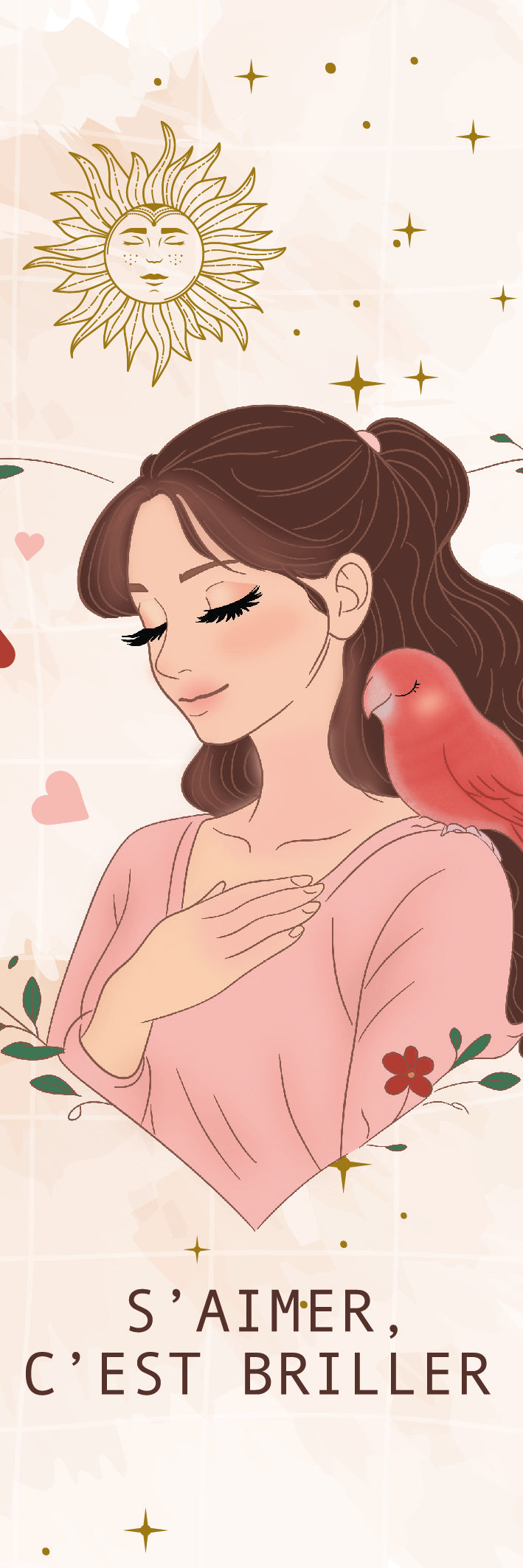 Marque-page Self Love - Illustration bien-être et positive