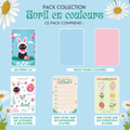 Pack scrapbooking Avril en couleurs - Papeterie créative et printanière