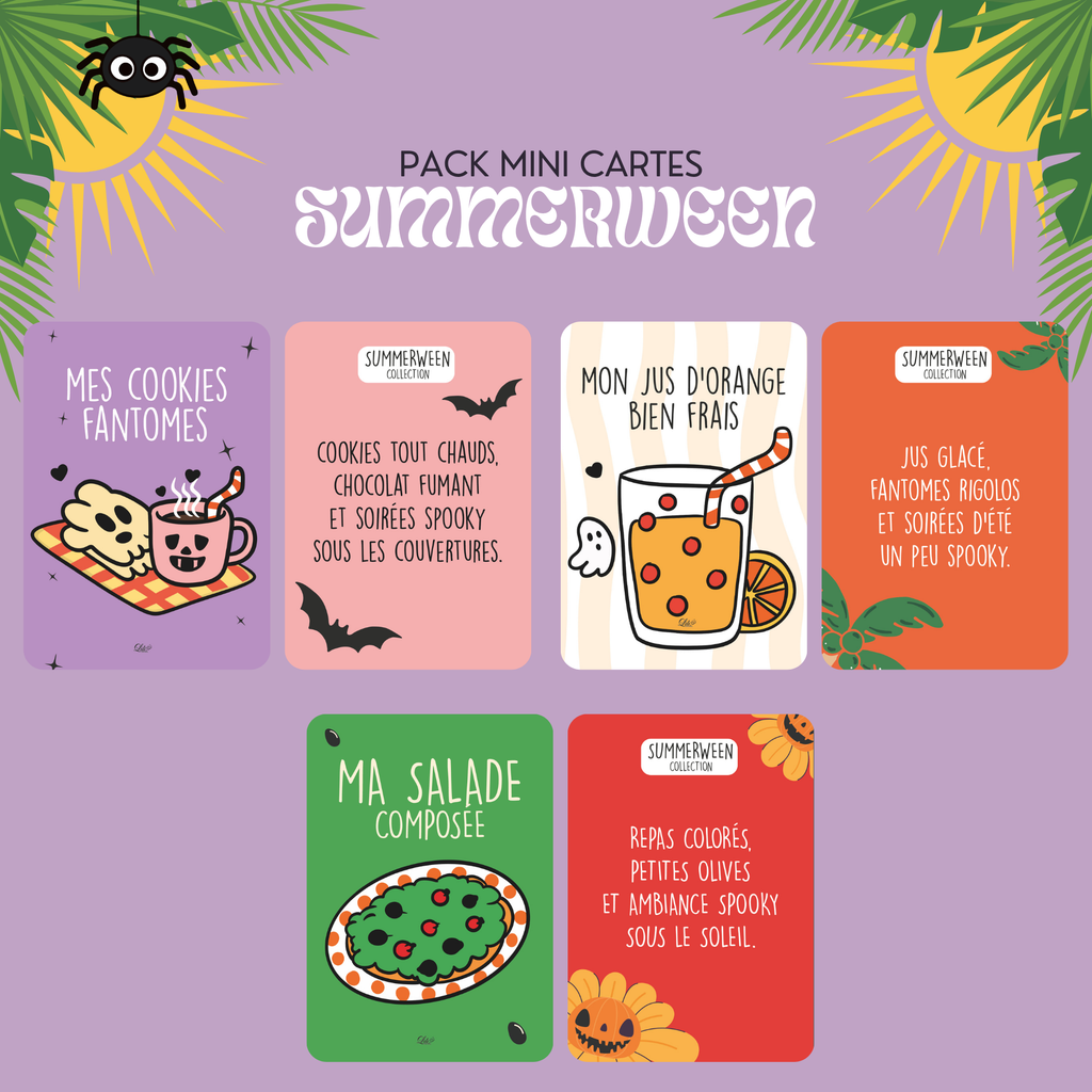 Pack Mini cartes - Summerween