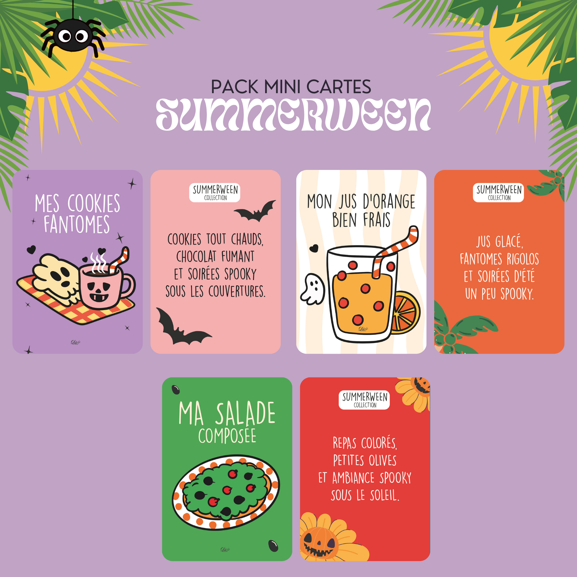 Pack Mini cartes - Summerween