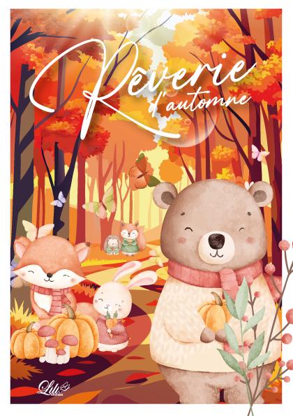 Affiche Rêverie d'automne - Illustration automnale poétique (A5 / A4)