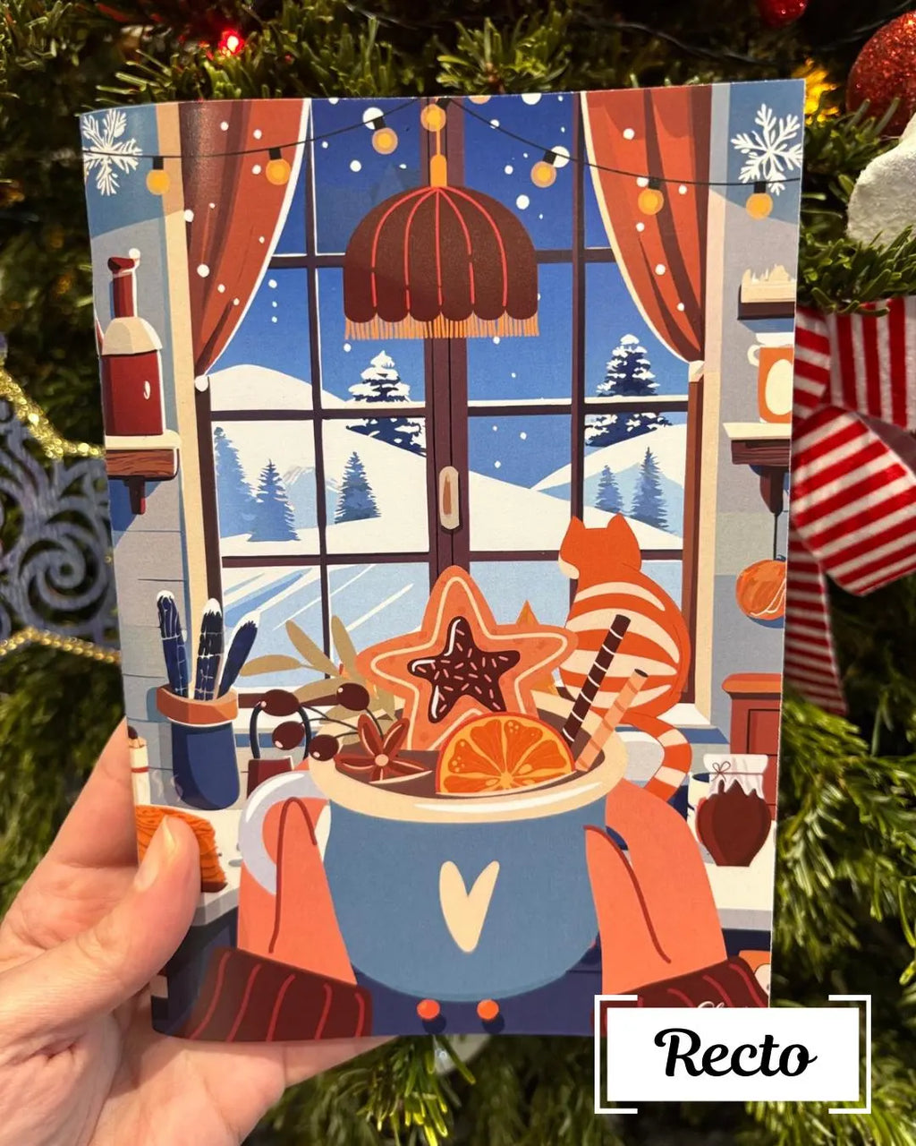Carnet Après-midi d'hiver - Carnet illustré A5 cosy et réconfortante