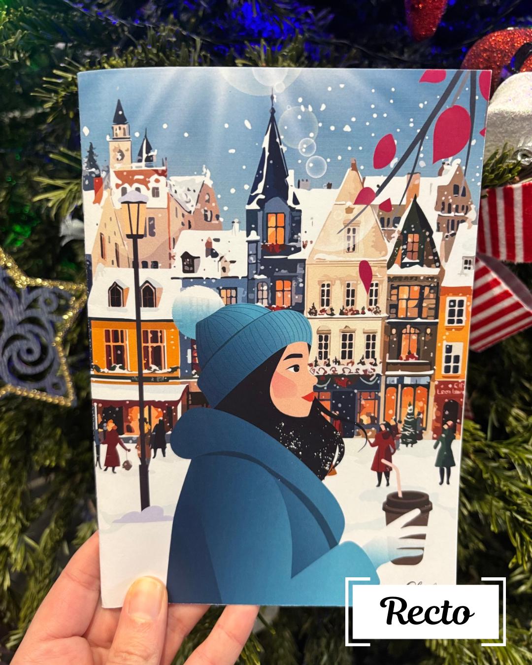 Carnet Flânerie d'hiver - Carnet illustré A5 poétique et apaisant