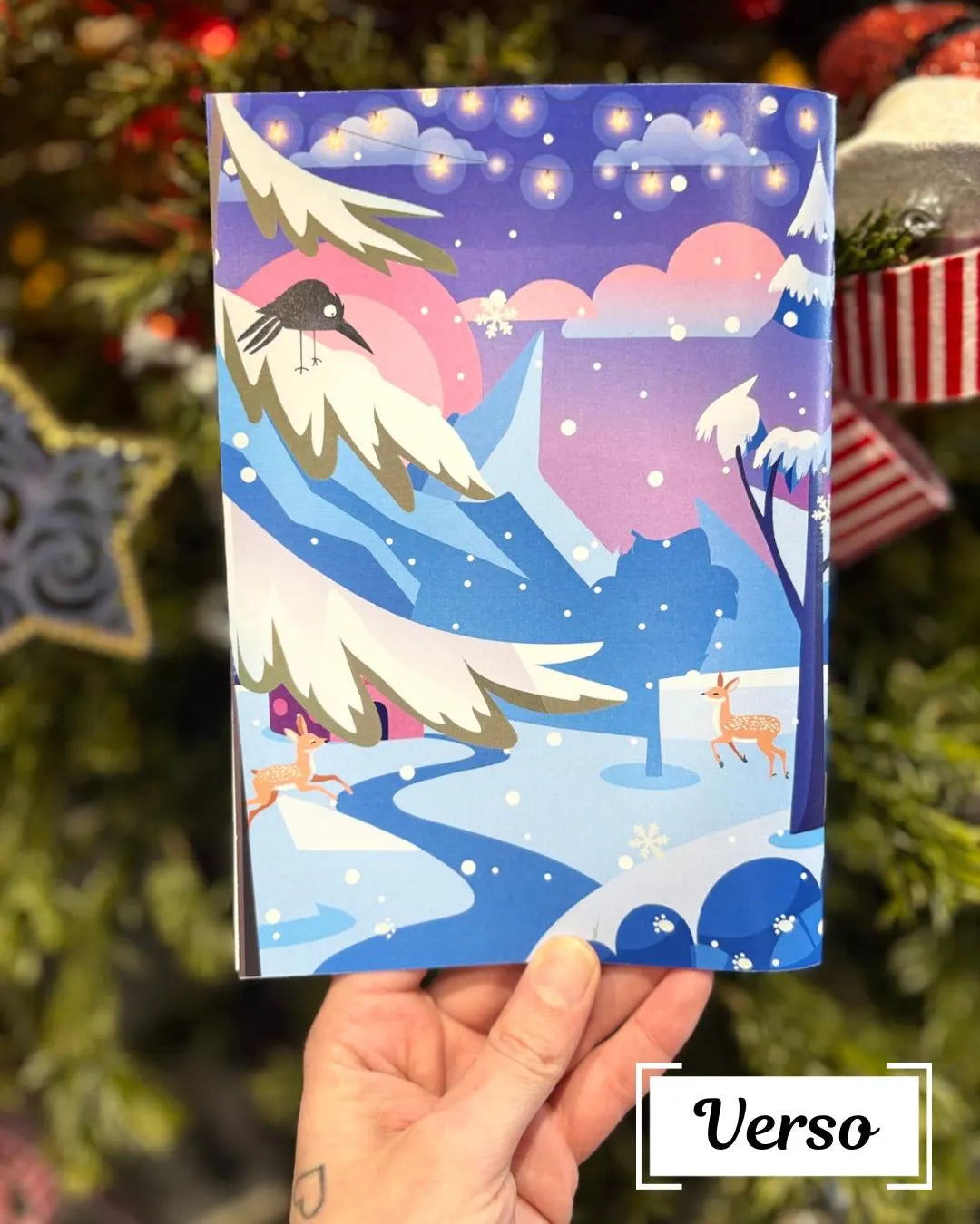 Carnet Balade d'hiver - Carnet illustré A5 doux et apaisant