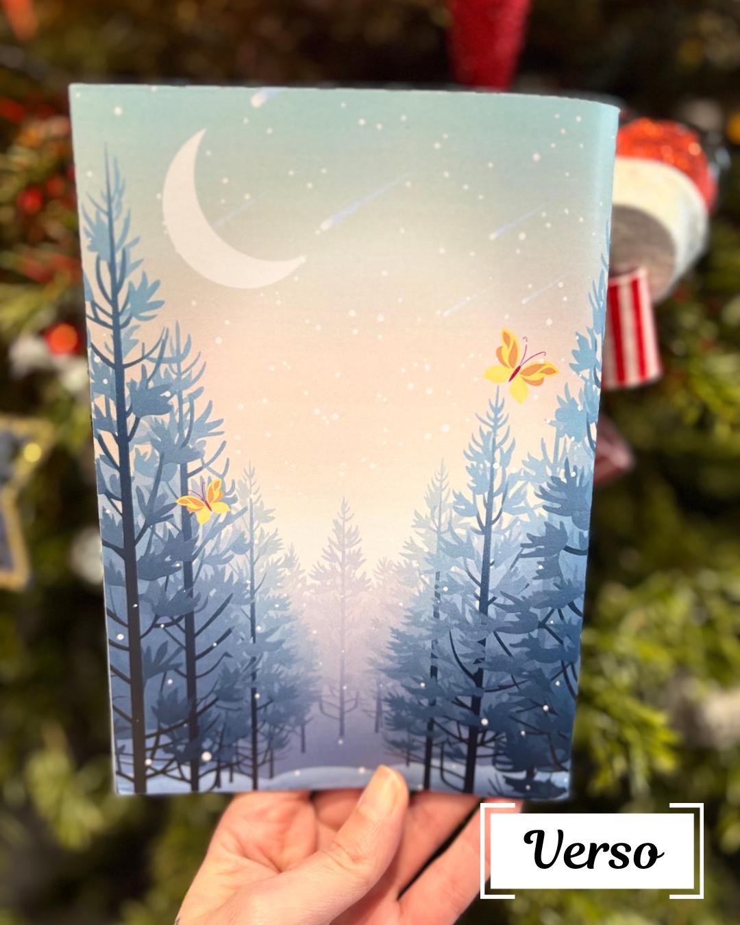 Carnet Pause au clair de lune - Carnet illustré A5 doux et poétique