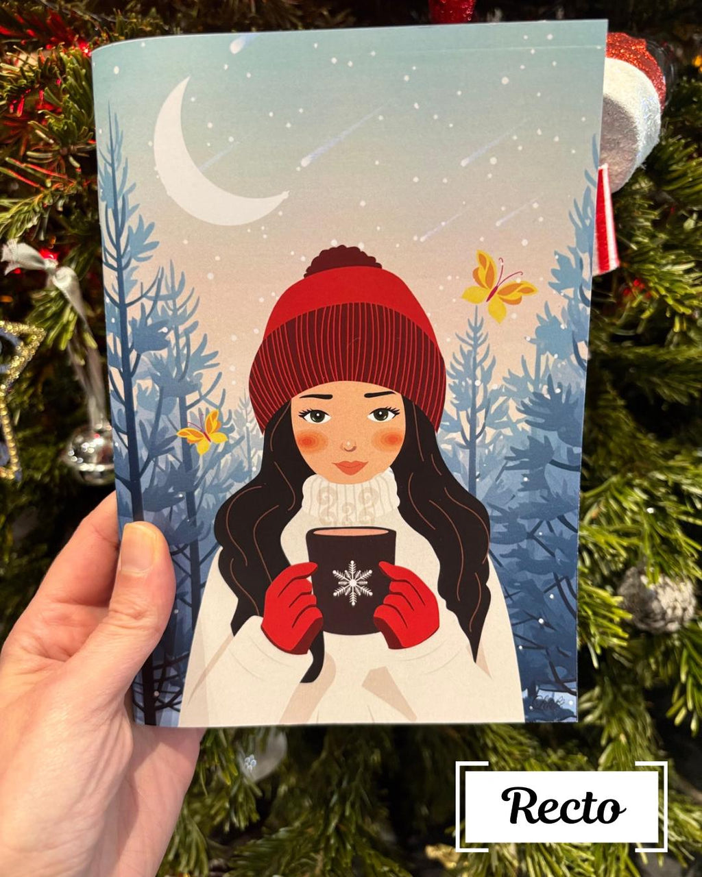 Carnet Pause au clair de lune - Carnet illustré A5 doux et poétique