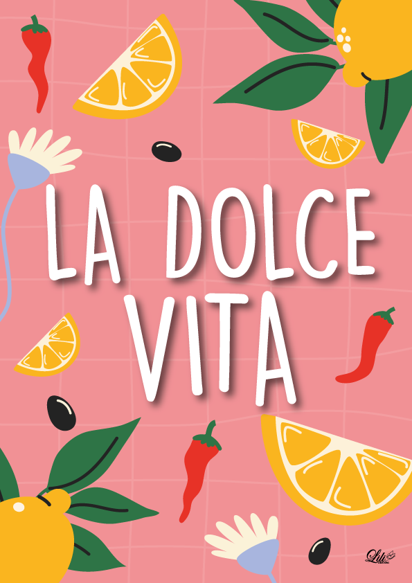 Affiche La Dolce Vita  - Print A5 / A4)
